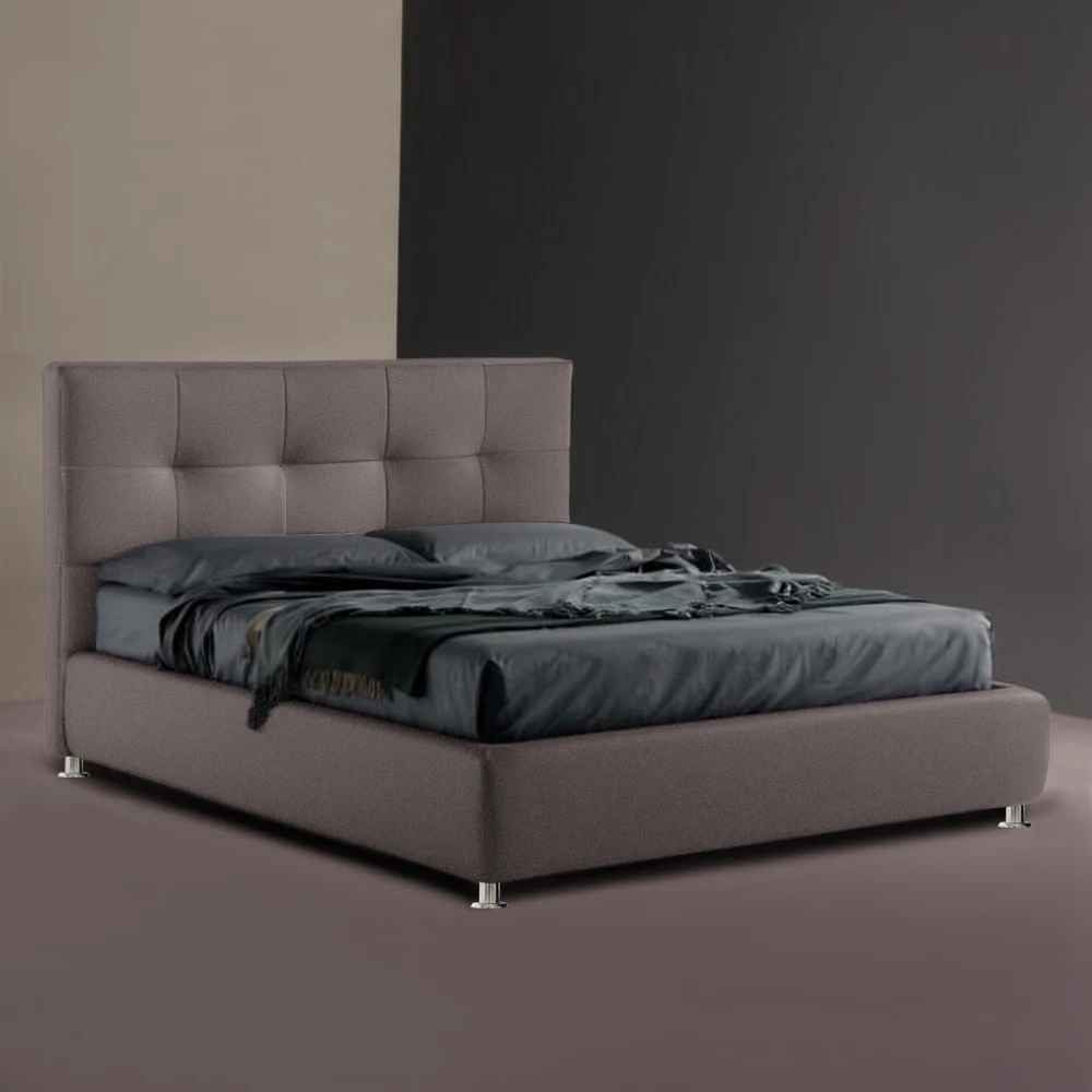 Υφασμάτινο Κρεβάτι Ύπνου Areti_Grey