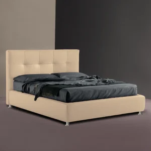 Υφασμάτινο Κρεβάτι Ύπνου Areti_Beige