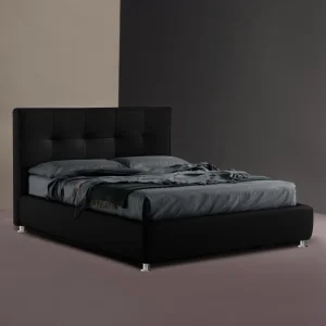 Υφασμάτινο Κρεβάτι Areti Black