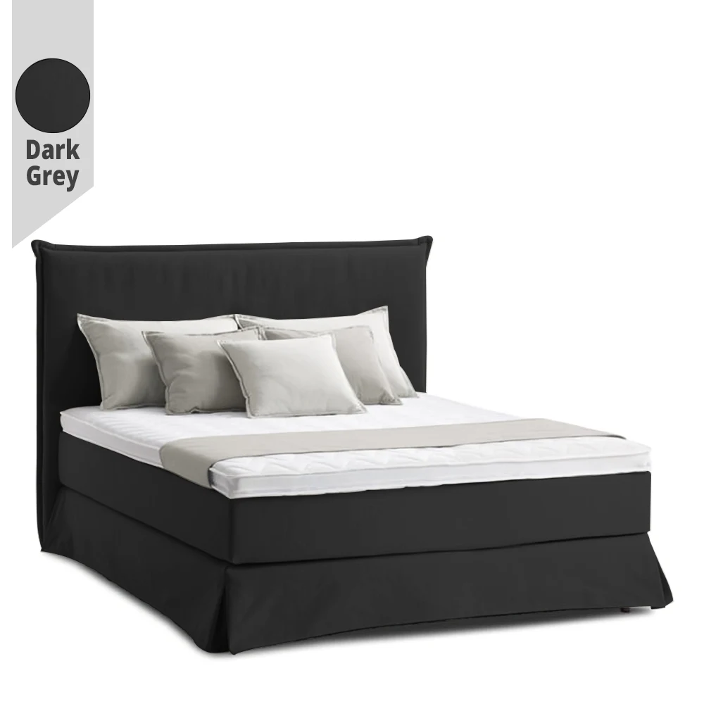 Υφασμάτινο Κρεβάτι Peni Dark Grey ypnos.gr