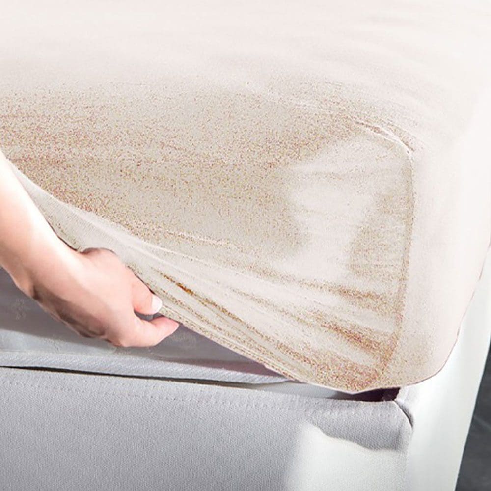 Σεντόνι Μακό Υπέρδιπλο Με Λάστιχο La Luna Jersey Beige (160x200)
