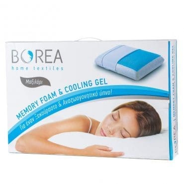 Borea Μαξιλάρι Memory Foam & Cooling Gel Μαλακό (40x60)