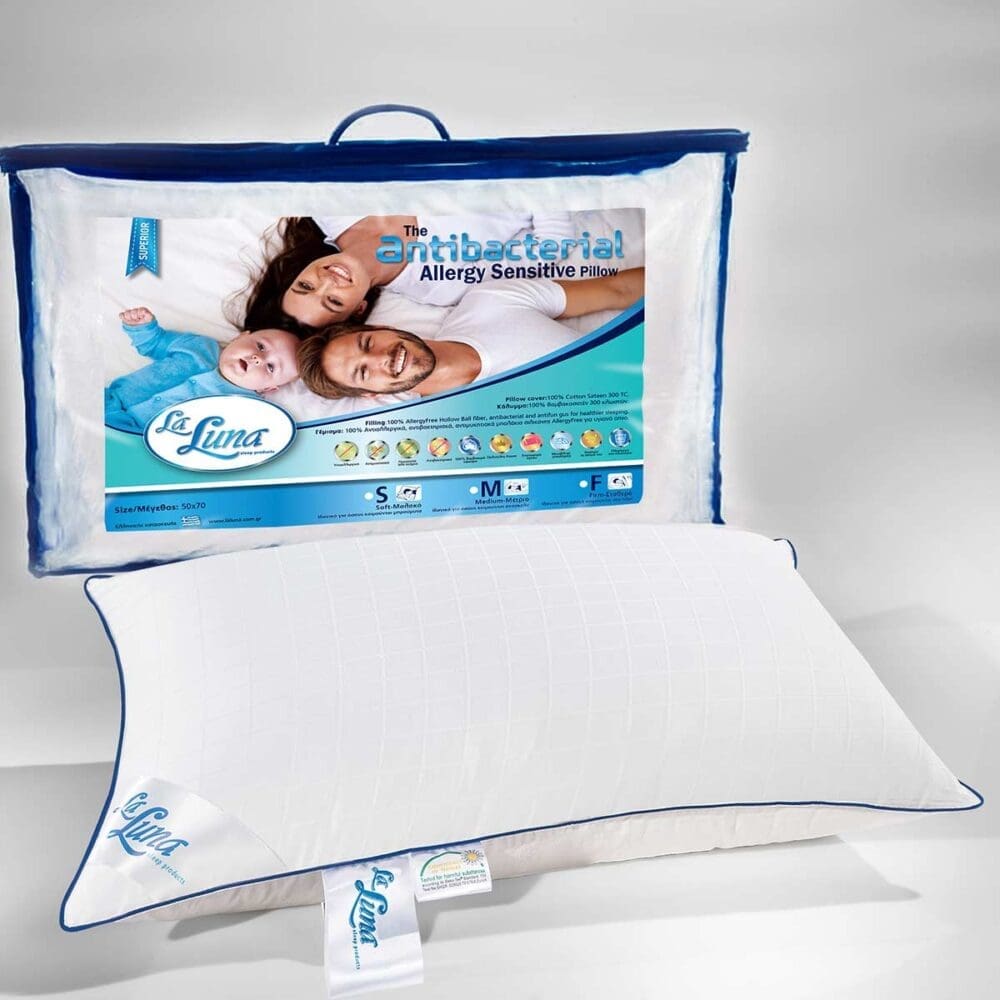 Μαξιλάρι Ύπνου La Luna Antibacterial Medium 50x70