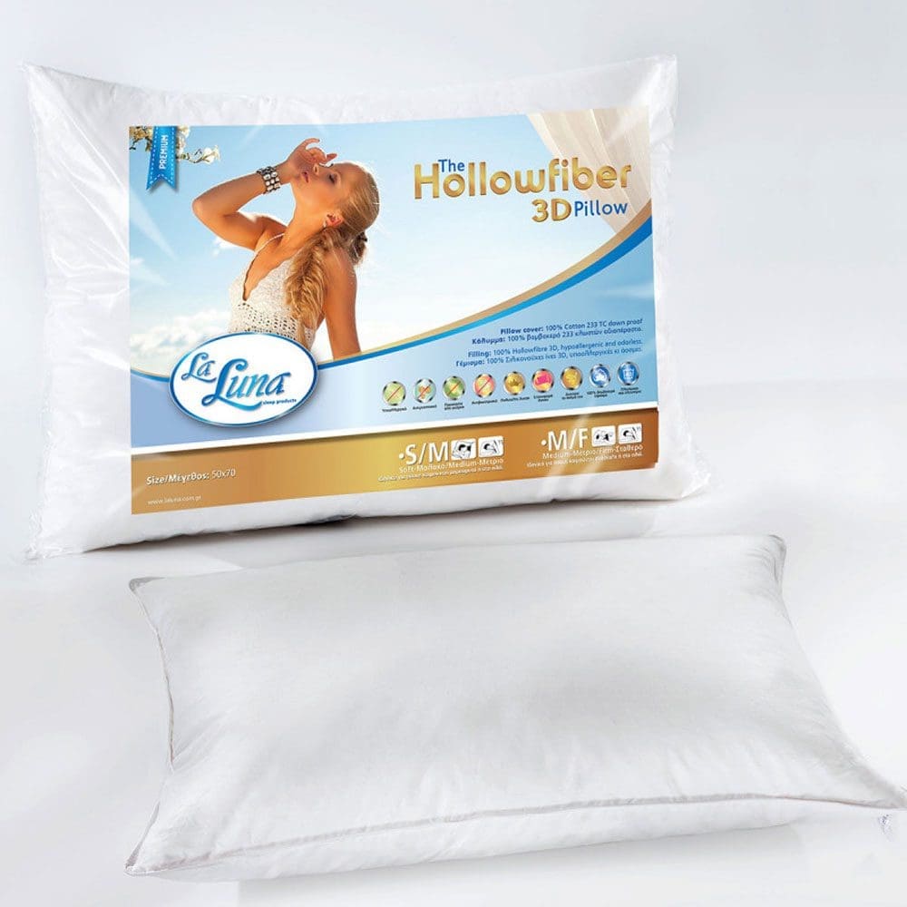 Μαξιλάρι ύπνου Hollowfiber 3D Soft Meidum Firm 50x70