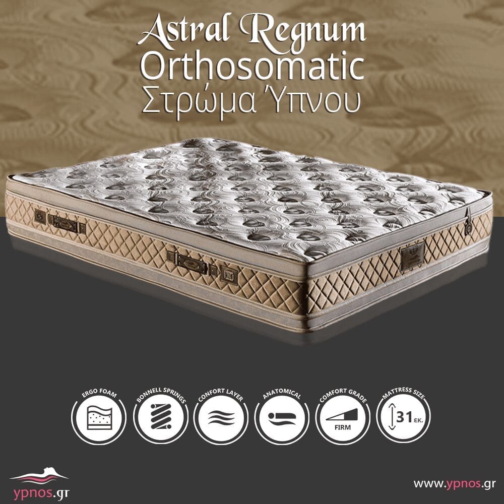 Στρώμα ύπνου astral regnum μονο, ημίδιπλο, διπλό, υπέρδιπλο
