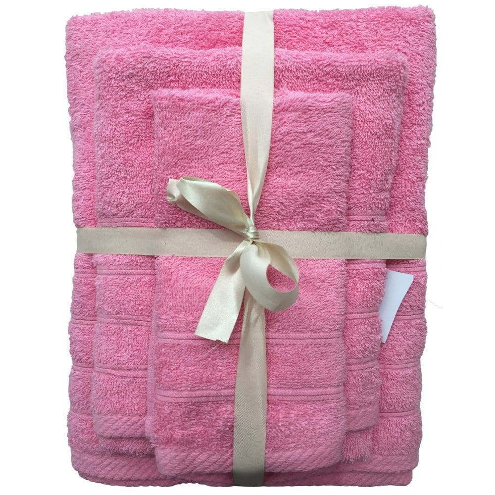 Σετ Πετσέτες 3 Τμχ Ypnos Cotton fuchsia 2