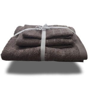 Σετ Πετσέτες 3 Τμχ Ypnos Cotton dark coffee 1