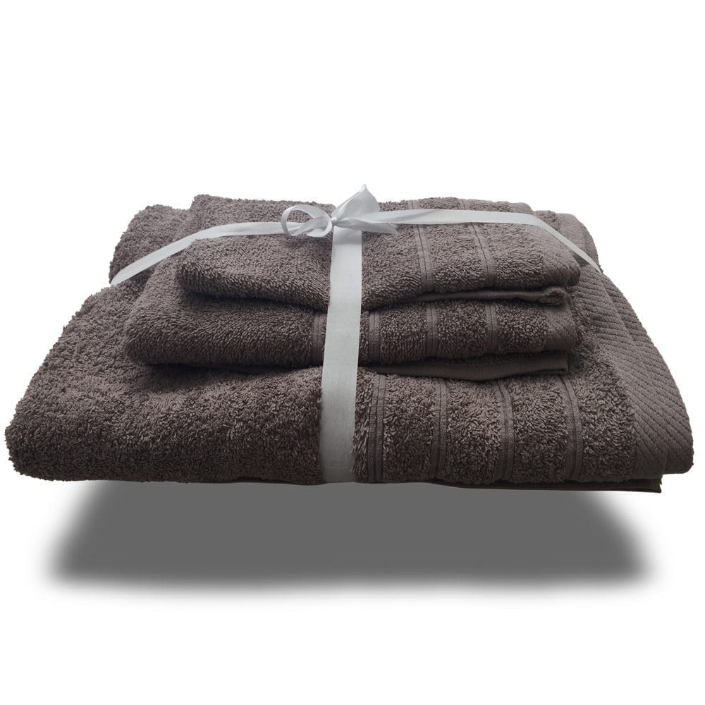 Σετ Πετσέτες 3 Τμχ Ypnos Cotton dark coffee 1