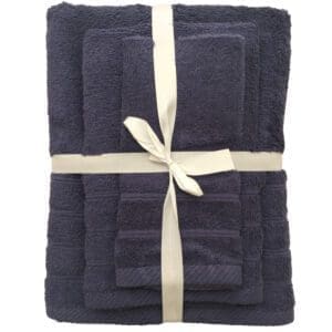 Σετ Πετσέτες 3 Τμχ Ypnos Cotton dark blue 2