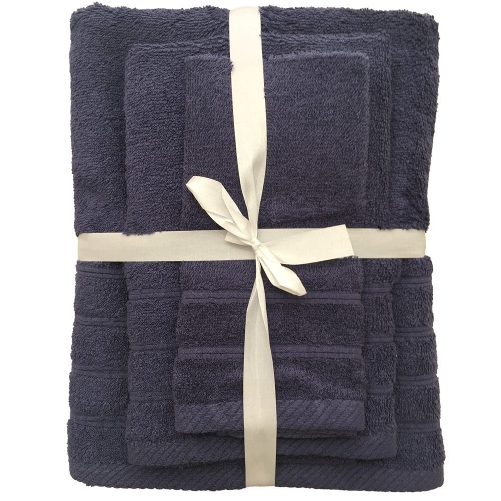 Σετ Πετσέτες 3 Τμχ Ypnos Cotton dark blue 2