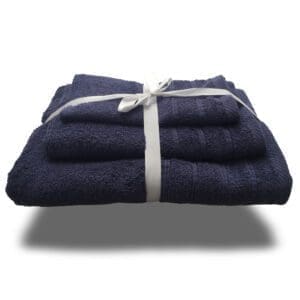 Σετ Πετσέτες 3 Τμχ Ypnos Cotton dark blue 1