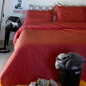 Σετ σεντόνι με λάστιχο Melinen Μονό 100x200 μπορντώ
