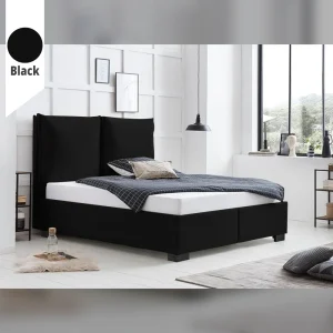 Υφασμάτινο Κρεβάτι Ύπνου Chloe Black ypnos.gr