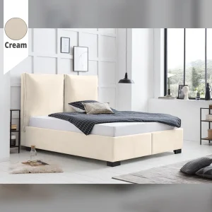 Υφασμάτινο Κρεβάτι Ύπνου Chloe CREAM ypnos.gr