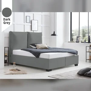 Υφασμάτινο Κρεβάτι Ύπνου Chloe Dark Grey ypnos.gr