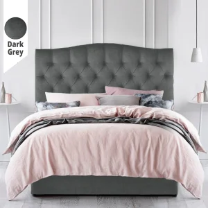 Υφασμάτινο Κρεβάτι Ύπνου Fedra Dark Grey ypnos.gr