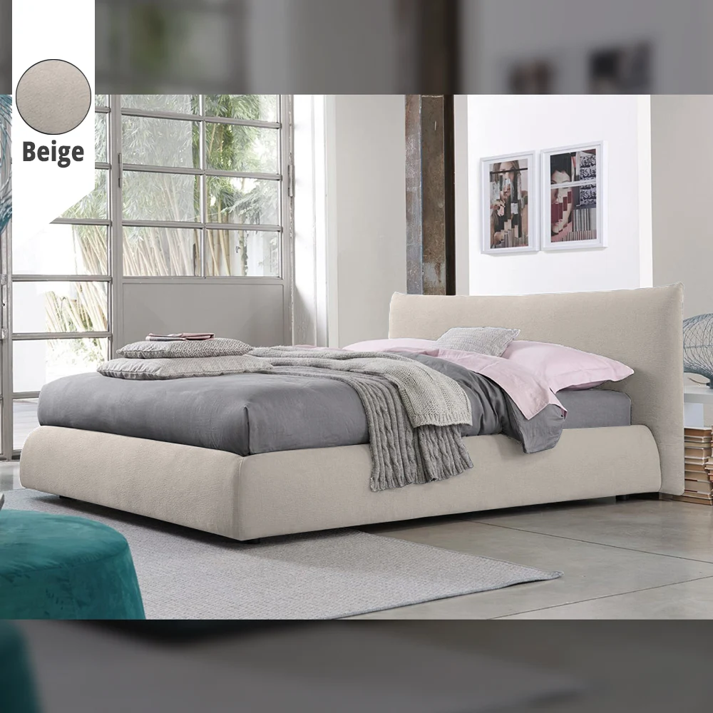 Υφασμάτινο Κρεβάτι Ύπνου Gea Beige ypnos.gr
