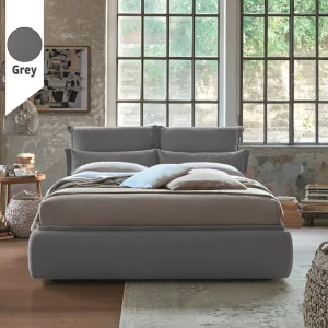 Υφασμάτινο Κρεβάτι Ύπνου Mirela Grey ypnos.gr
