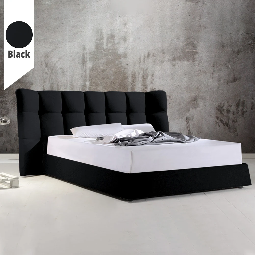 Υφασμάτινο Κρεβάτι Calm_Black