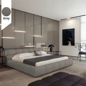 Υφασμάτινο Κρεβάτι Ύπνου Osaka Grey ypnos.gr