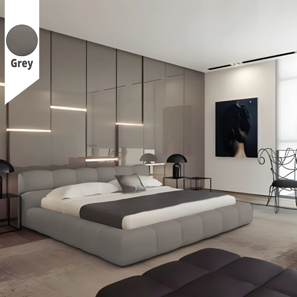 Υφασμάτινο Κρεβάτι Ύπνου Osaka Grey ypnos.gr