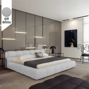 Υφασμάτινο Κρεβάτι Ύπνου Osaka Off White ypnos.gr