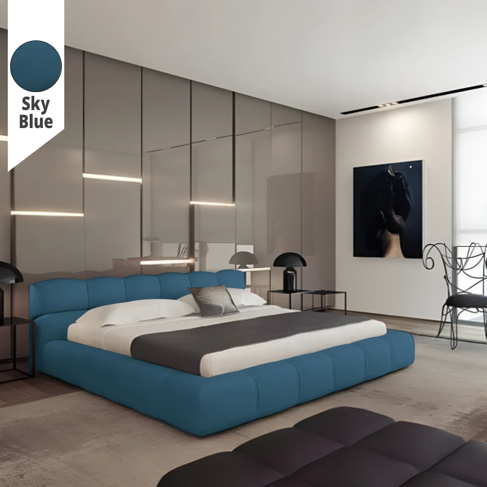 Υφασμάτινο Κρεβάτι Ύπνου Osaka Sky Blue ypnos.gr