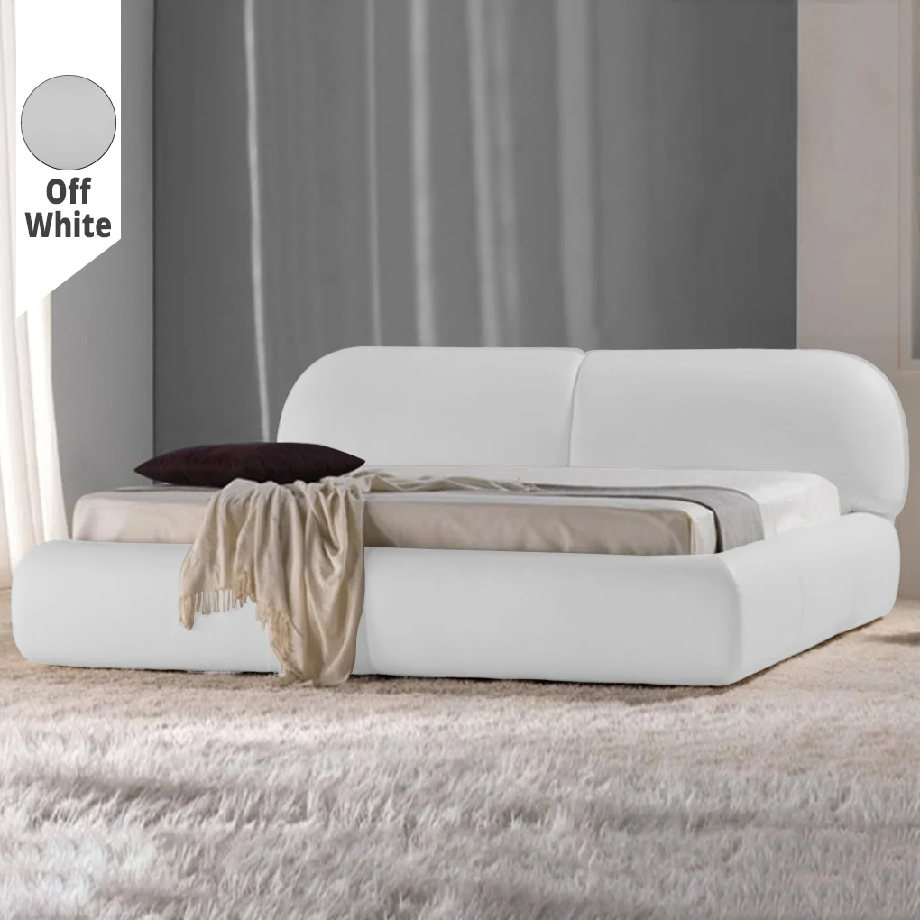 Υφασμάτινο Κρεβάτι Ύπνου Plain Off White ypnos.gr