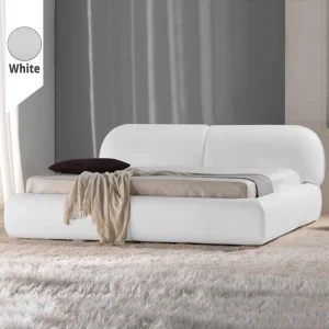 Υφασμάτινο Κρεβάτι Ύπνου Plain White ypnos.gr