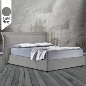 Υφασμάτινο Κρεβάτι Ύπνου Uranus Light Grey ypnos.gr