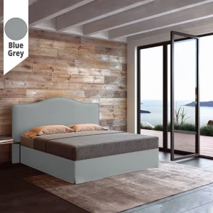 Υφασμάτινο Κρεβάτι Ύπνου Venetia Blue Grey ypnos.gr