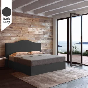 Υφασμάτινο Κρεβάτι Ύπνου Venetia Dark Grey ypnos.gr
