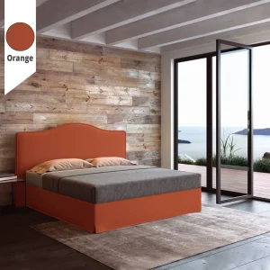 Υφασμάτινο Κρεβάτι Ύπνου Venetia Orange ypnos.gr