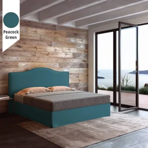 Υφασμάτινο Κρεβάτι Ύπνου Venetia Peacock Green ypnos.gr