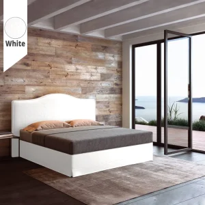 Υφασμάτινο Κρεβάτι Ύπνου Venetia White ypnos.gr