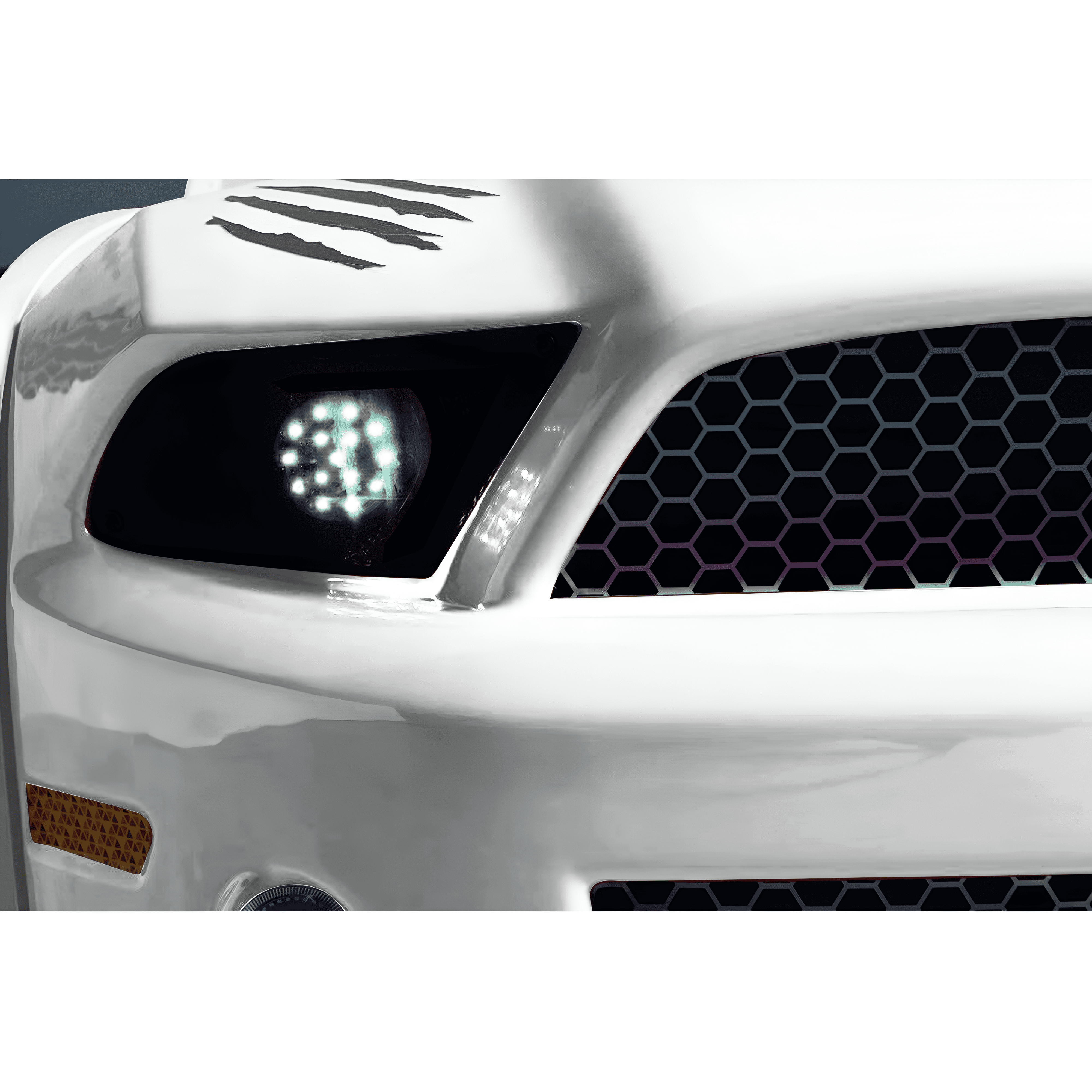paidiko-krevati-autokinito-muscle-car white