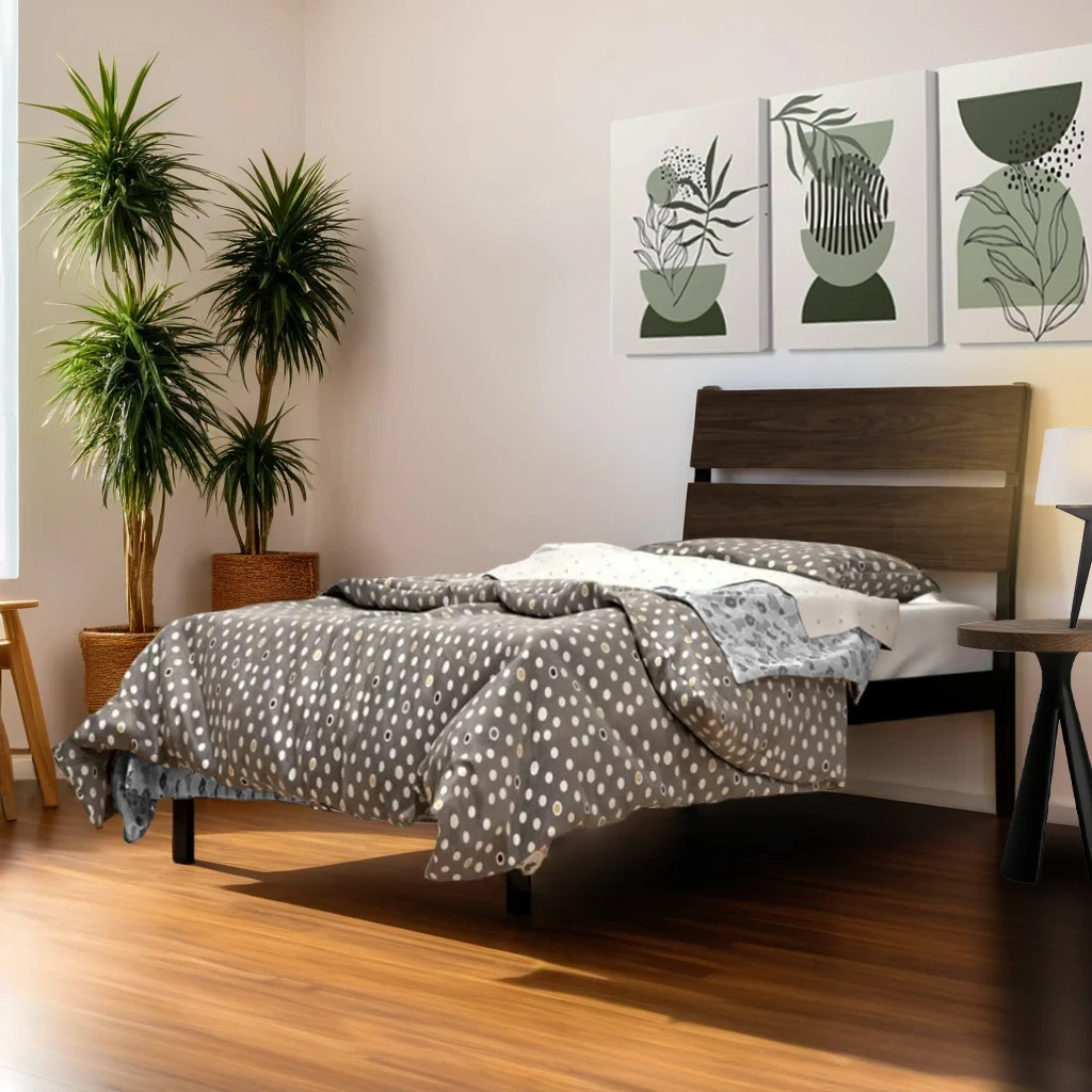μεταλλικό_κρεβάτι_lina_carbon wood_black