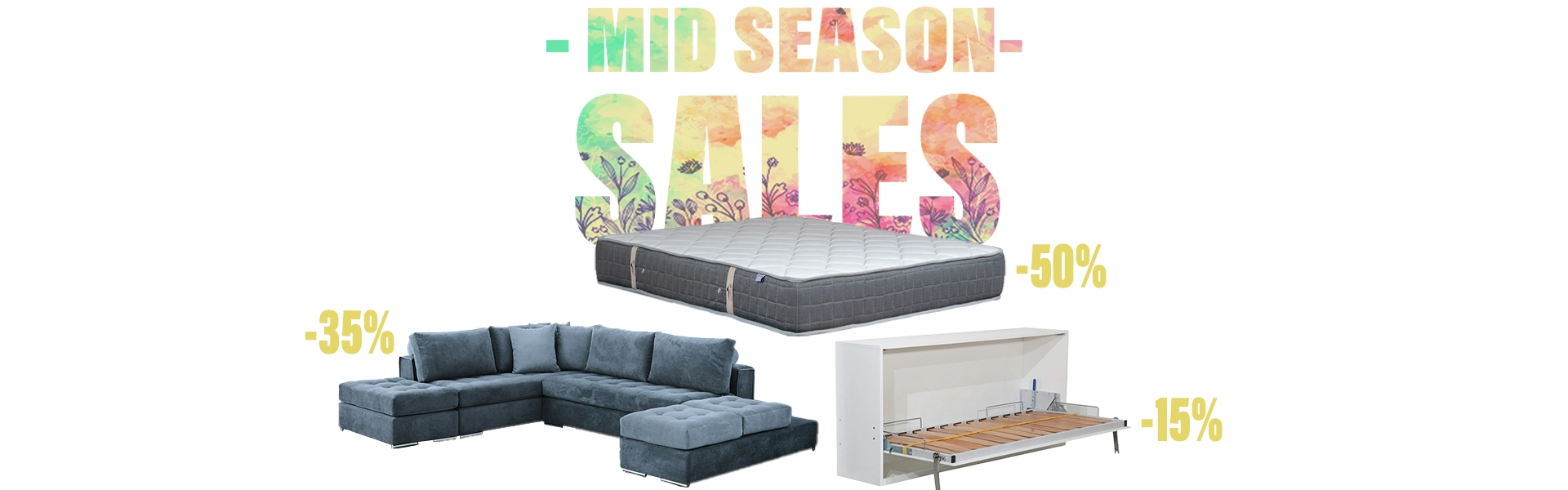 προσφορές mid season sales, στρώματα ύπνου, καναπές, κρεβάτια, κρεβάτια τοίχου